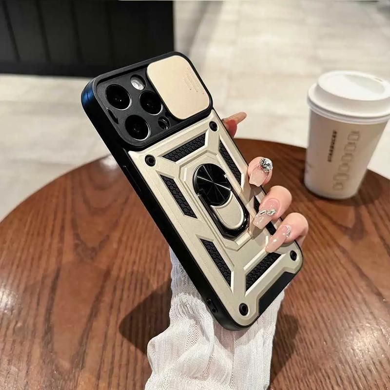 Phone Case For Women Men With Slide Camera Cover And Screen Protector, Rugged Hard Phone Case With Magnetic Stand For iPhone 17 16 15 14 13 12 11 Pro Max Plus Air Samsung Z FLIP Z FOLD 3 4 5 6 7 MOTO RAZR 40 50 60 Ultra