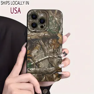 Camouflage Pattern, Angel Eye Frosted Mobile Phone Case, Full Body Protection Shockproof and Drop-Proof TPU Mobile Phone Case, Suitable for iPhone 16 15 14 13 12 11 XS XR X 7 8 6s Plus Pro Max SE
