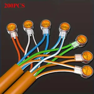 200pcs K1 K2 K3 Connector Crimp Connection Terminals Wiring Rj45 Ethernet Cable Connector Telephone Wire Terminals