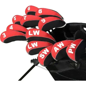 Golf Iron Head Covers 12Pcs Neoprene Golf Club Protector for Titleist Callaway Ping Taylormade headcover