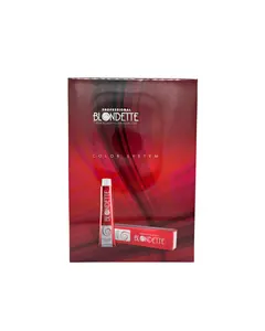 Blondette Hair Color Chart, scale of colors on strands of hair.