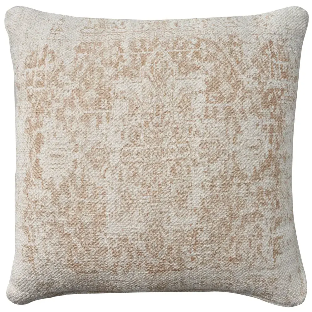 20"x20" Oversize Nicole Curtis Vintage Medallion Indoor Square Throw Pillow