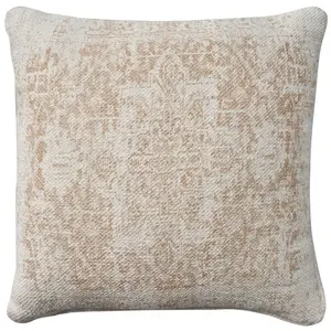 20"x20" Oversize Nicole Curtis Vintage Medallion Indoor Square Throw Pillow