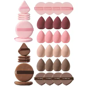 36pcs Makeup Sponge Tool Full Set Combination Kit 16pcs Makeup Sponge That Are Soft, Skin - Friendly And Ensure Even Makeup Application, Blending Beauty Sponge