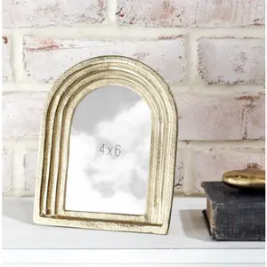 4X6 GOLD ARCH PHOTO FRAME