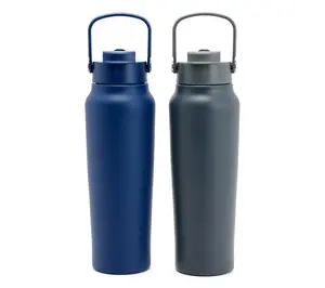 S/2 (30)-oz Chug or Sip Water Bottles. NEW
