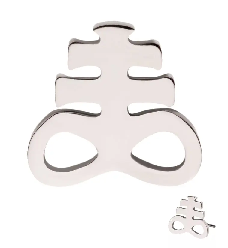 Leviathan Cross Threadless Titanium Top