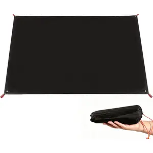 Waterproof Camping Tent Tarp - 36"x83", 4 in 1 Multifunctional Tent Footprint for Camping, Hiking and Survival Gear, Lightweight and Compact
