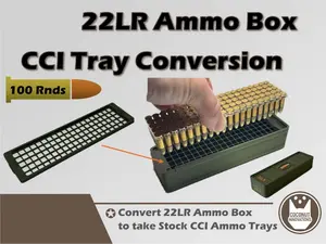 Ammo Box CCI Tray Conversion for 22LR - 100 Rounds