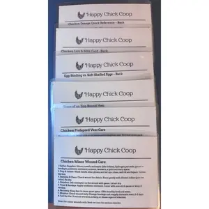 Backyard Chicken Care Cards – Laminated 9 Card Set
