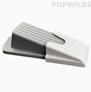 Heavy Duty Door Stopper with Self-Adhesive Holder, Non-Slip Rubber Door Wedge, Secure Door Stop for All Floor Types, No Drilling Needed, Perfect for Home, Office, Classroom Safety, Easy Installation & Reusable Design