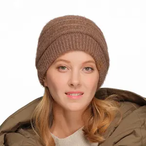 C.C Ultra-Soft Ribbed Heather Yarn Beanie Hat for Women - Cozy and Stylish Everyday Winter Essential beanies