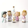 Christmas Healing Soft Cute Characters Six-Piece Set, Resin Sculpture Figurines, Decoration Figure, Holiday Desktop Atmosphere Decoration Playthings, Creative Desktop Decoration, Desktop Decorative Ornament, Home Decor Ornaments