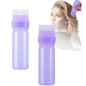 Hair Root Oil Applicator Bottle, Hair Dye Shampoo Brush Dispenser, Salon Use Hair Care Tool, Single Pack, Essential Beauty Accessory