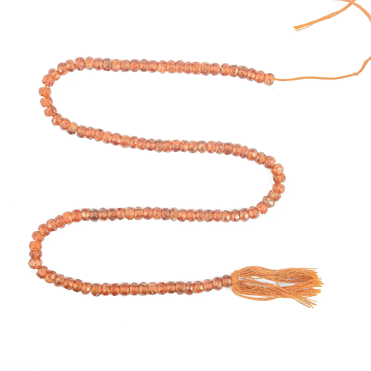 GCS Bati Hessonite Garnet Beaded Strand (15.75 Inches) 116.50 ctw