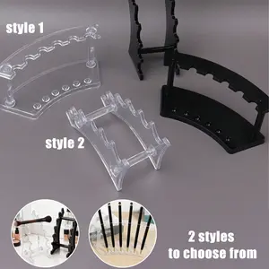 Acrylic Desktop Pen Holder, Transparent Plastic Organizer & Display Stand, Ideal for Students & Office, Multi-Functional Storage Rack