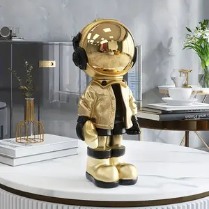 Resin Astronaut Statue for Home Decor, Multifunctional Anime Character Figurine, Indoor Outdoor Decoration, Perfect Gift Idea, Sculpture