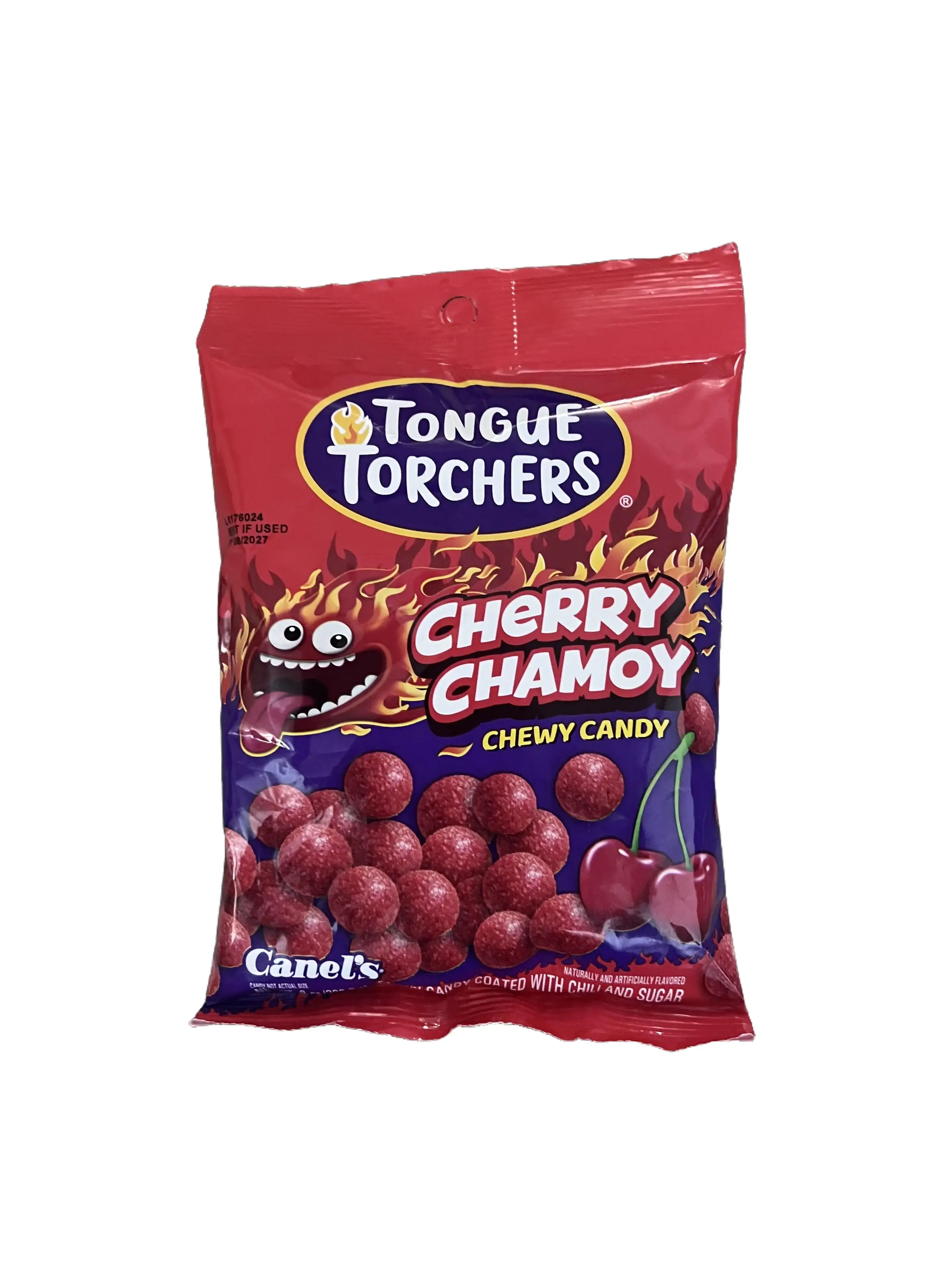 Tongue Torchers Cherry Chamoy Chewy Candy Coated With Chili and Sugar Mexican Candy by Canels