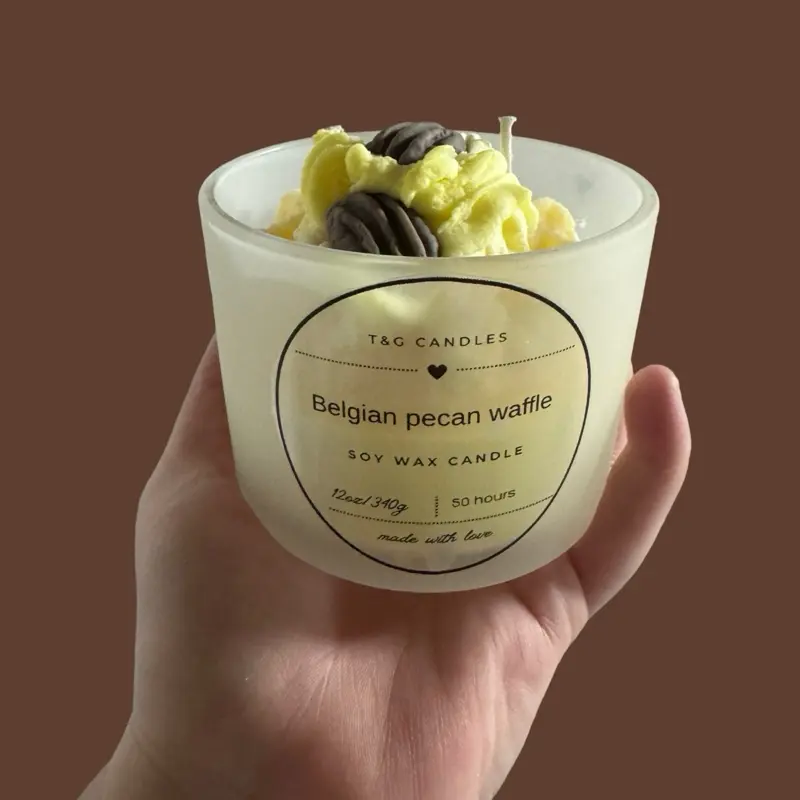 12oz Belgian pecan waffle candle