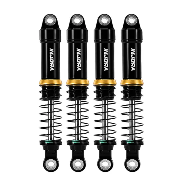 INJORA LS 59mm Aluminum Oil Shocks for 1/18 TRX4M, Black