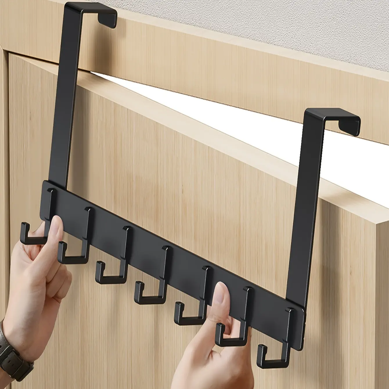 1PC Over-the-Door Hook — No-Drill Clothes Hanger & Storage Rack for Entryways — Wall-Mounted Coat Hook