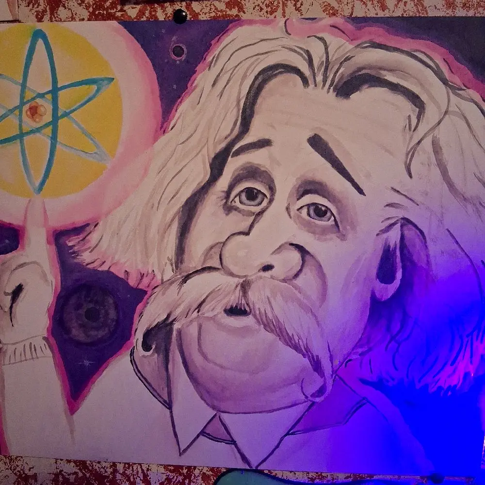 one of one watercolor painting by HAIRCUT JAC