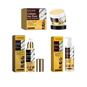 Collagen Hair Mask Set, 3 Counts/set Deep Moisturizing Hydrating Repair Treatment Mask & Shampoo & Conditioner, Hair Care & Styling Product for Dry & Damaged Hair, Hair Moisturizer
