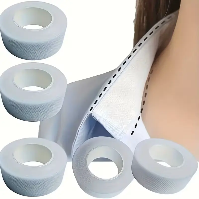 5 Rolls Shirt Collar Protection Pads, Invisible Self-Adhesive Collar Guards, Sweat Proof Liners for Shirts and Hats, Prevents Stains, Long Lasting Adhesive