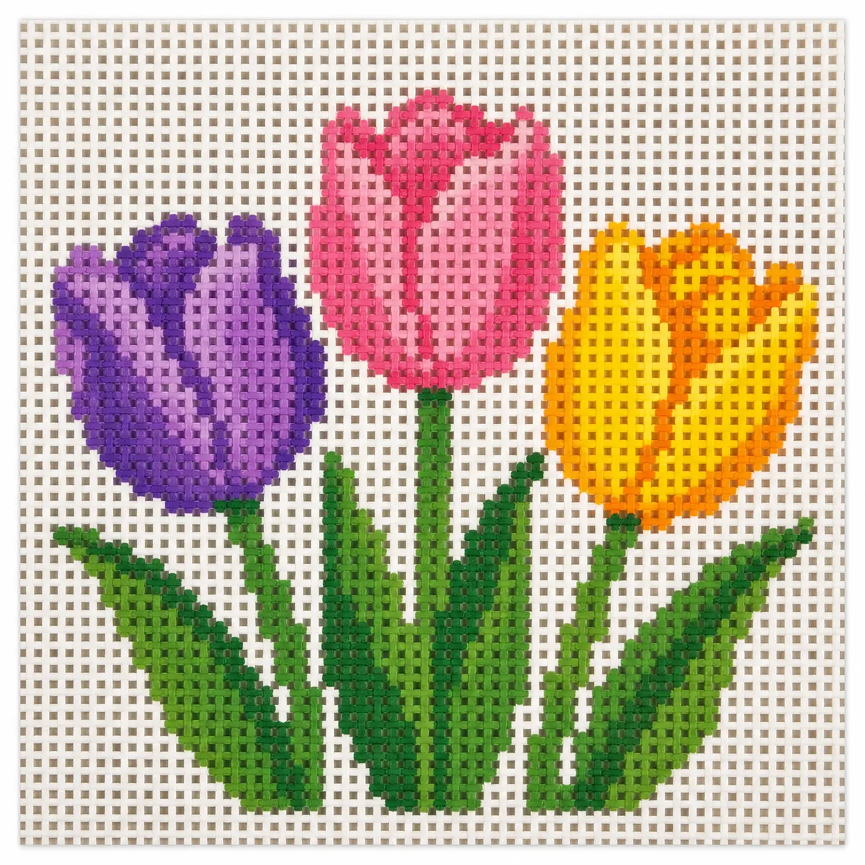 Tulips Printed Needlepoint Canvas