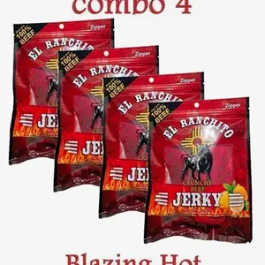 Blazing Hot El Ranchito Crunchy Beef Jerky Net Wt. 2 oz