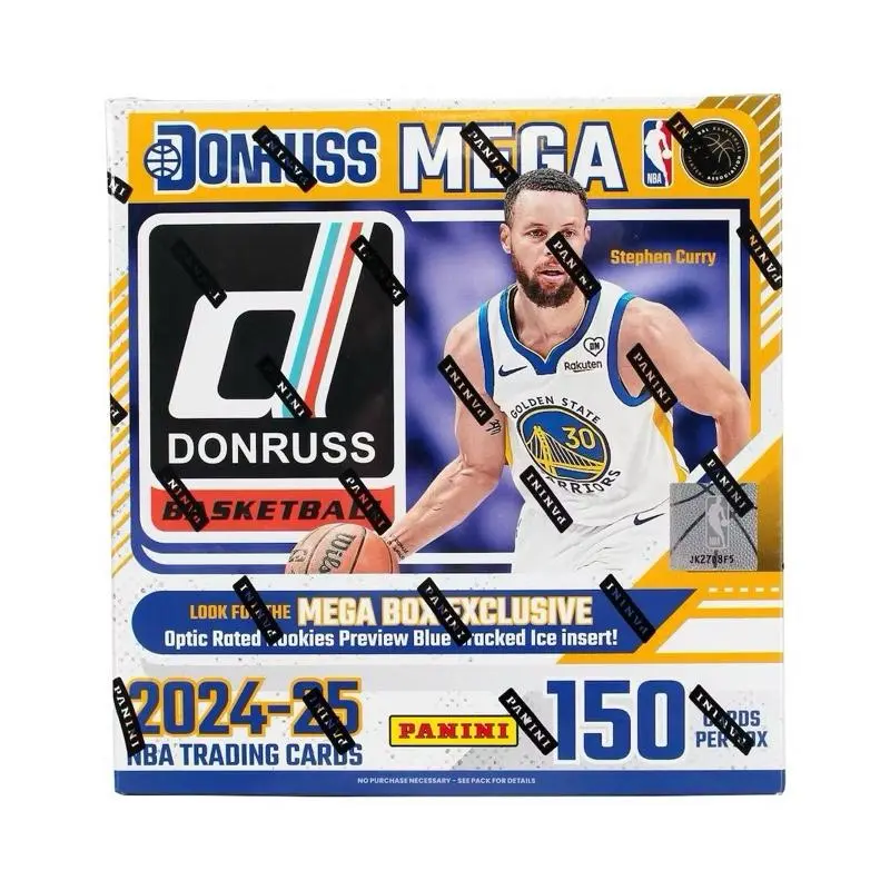 Panini 2024/25 Donruss Basketball Mega Box - 6 Packs, 15 Cards Per Pack, 20 Inserts/Parallels, NBA Season 2024-25, Exclusive Autographs & Inserts