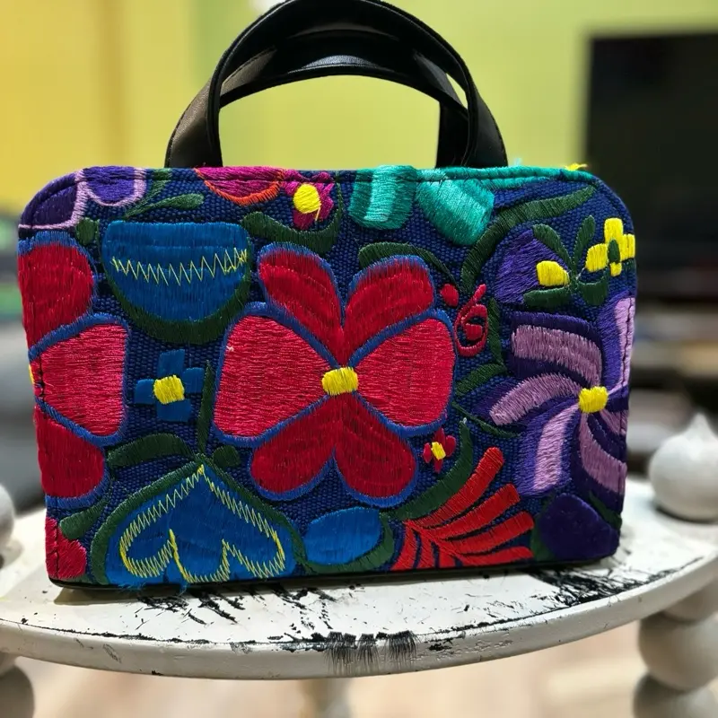 Handbag with Embossed Design and Tassel Charm I LOVE  display picture 1