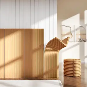 Striped Pattern Anti-collision Wall Sticker, 1 Count Self Adhesive Wall Decal, Waterproof Wall Decor for Home Living Room Bedroom Study Room