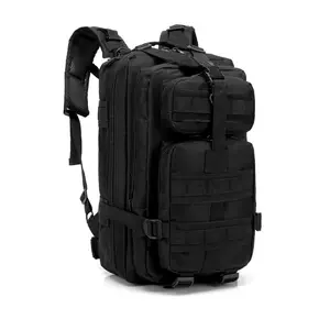 Military Tactical Backpack Small Molle Assault Pack Army Bug Bag Backpacks Rucksack Daypack 27L (Black)