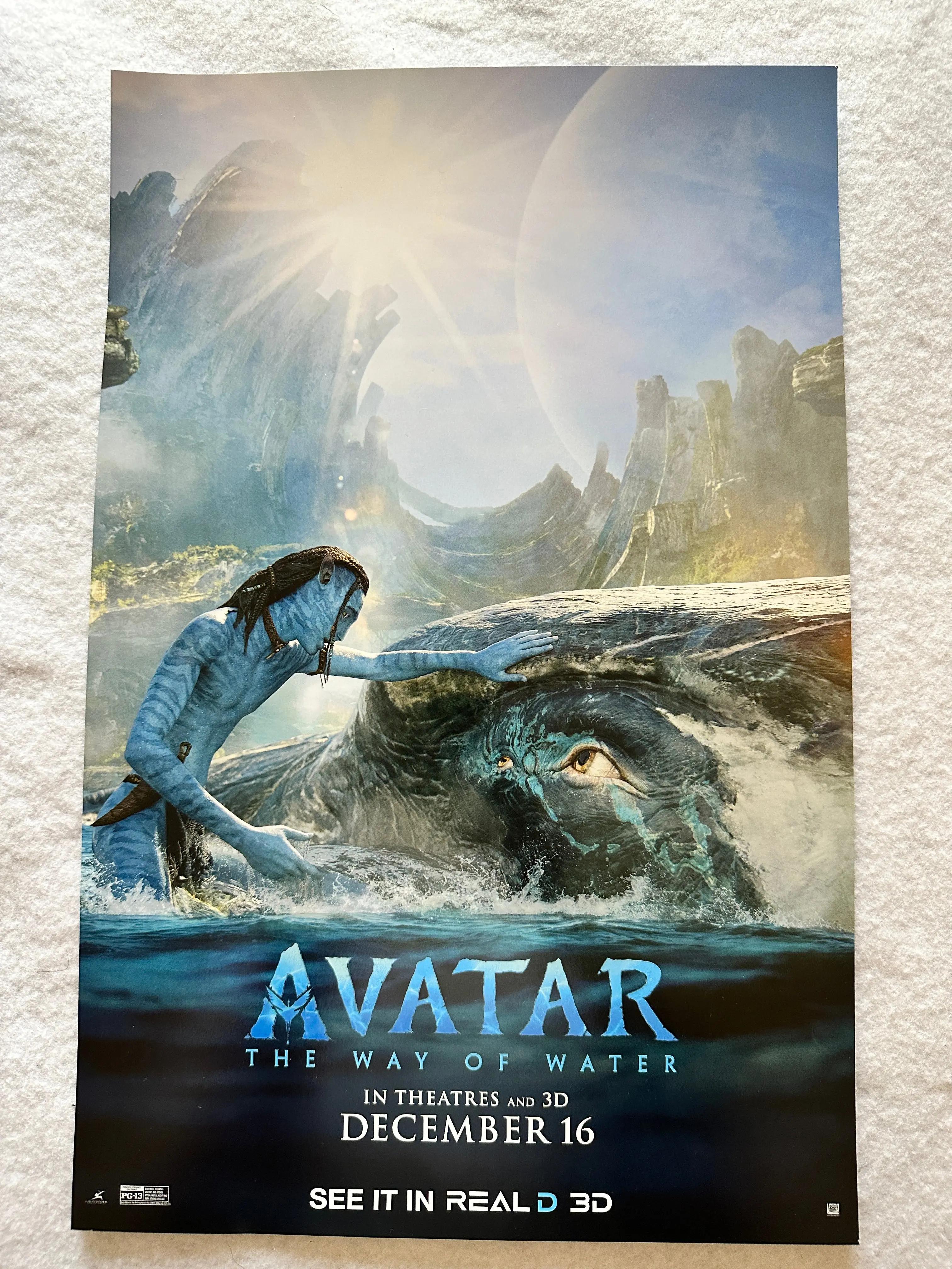 AVATAR: THE WAY OF THE WATER - 11"x17" D/S Original Promo Movie Poster MINT 2022 James Cameron