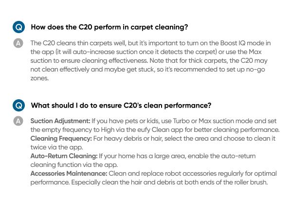 eufy C20 Omni Robot Vacuum, Robot Vacuum and Mop Combo, Self Emptying, Auto Mop Washing and Auto Drying for hands-free cleaning, 3.35-Inch Ultra-Slim Body, 7000 Pa Powerful Suction, All-in-One Station, Cleaner Machine Cleaner Cordless