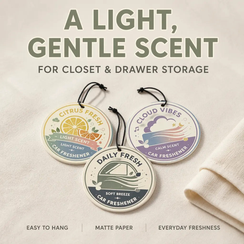 Scent Sachet Closet Hanging Tags, 3 Mild Long Lasting Fragrances, Musty Mildew Odor Eliminator for Wardrobe Drawer Dorm Apartment, 2026 New Housewarming Household Gift