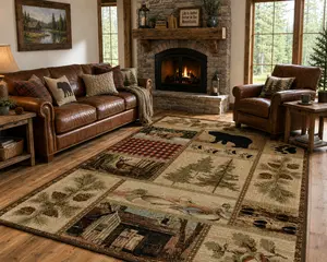 Mayberry Rug Getaway Trail Multi 2'3"x3'3"