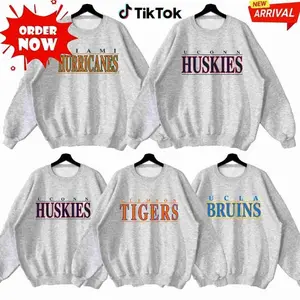 (SALE OFF 60%) Custom Name University Football Graphic Sweatshirt, Vintage College Mascot Pullover, Custom Team Fan Crewneck WS