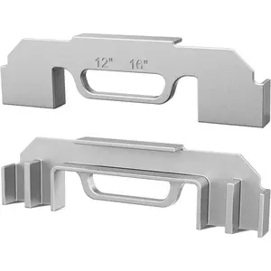 2 Pcs Framing, 12", 14" & 16" On-Center Stud Layout Tool, 100% Cast Aluminum Framing Jig, 3 in 1 Stud Framing Tool for, Roofs, Floors or Ladders