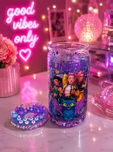 Huntrix Acrylic Glitter Tumbler 💜⚡