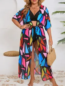 【Plus Size】 Women's Cover Up, Casual Cover Up for Beach Holiday Vacation, Women's Swimwear for All Seasons, Swim Cover Ups