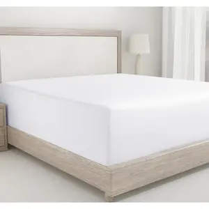 Cal King Fitted Sheet White, 100% Cotton 400 Thread Count Sateen, Deep Pocket, Durable Better than Egyptian Quality, Fitted Sheet Only (California King, White) California Design Den