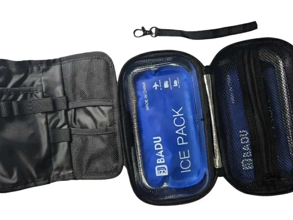 Large* Insulin and Peptide Pen Cooler Travel Case - TSA Approved Insulated  Medication Case with 2