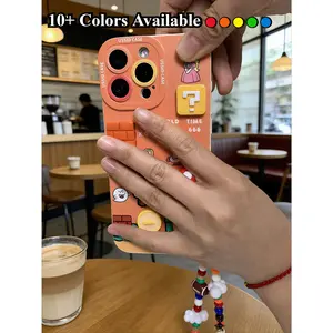 3D Cartoon Anime Phone Case with Charm for iPhone 17 PRO MAX 17Air 16 15 14 Plus 13 12 11  with Pendant Cute Game Shockproof Back Cover Shell