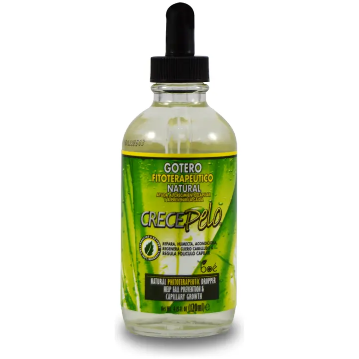 CrecePelo Plant-Based Hair Thickening Serum with Dropper - 4 oz Keratin Concentrator Haircare, Herbal Scalp Care, Moisture-Boosting Moisturizer Intensive Treatment for Dry Damaged Strands & Hair Loss Concerns