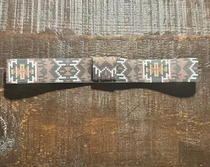 Black and Brown Elastic Hat Band 1.25 inch