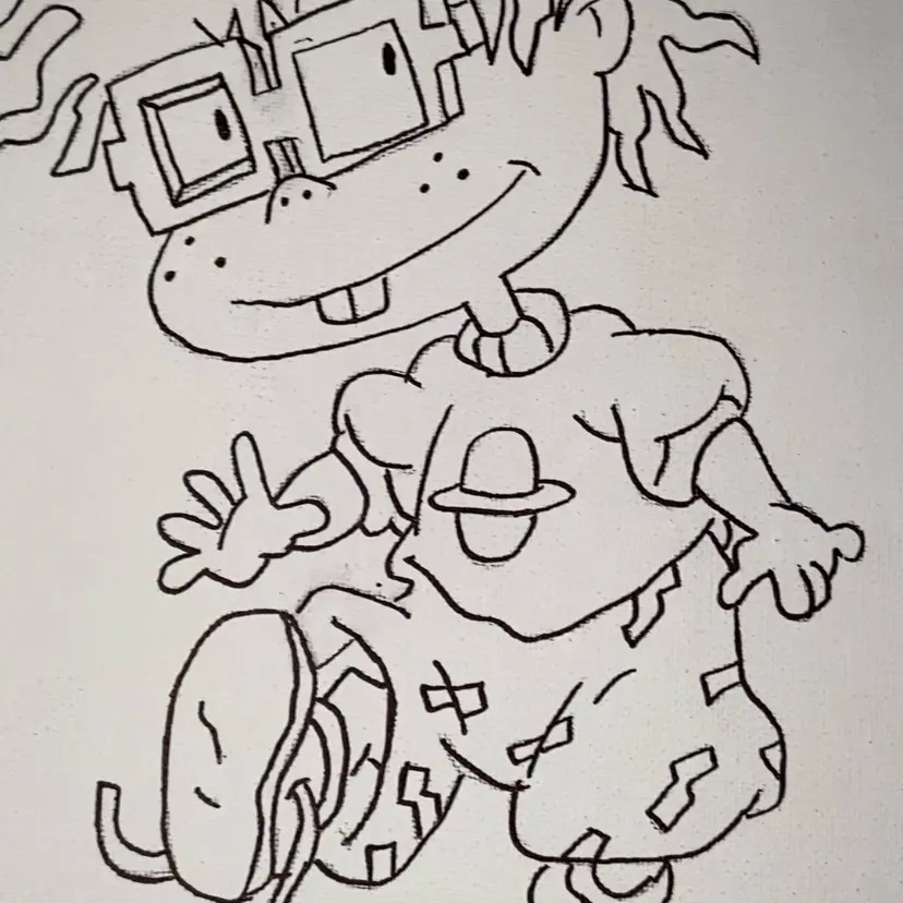 Rugrats Sip and Paint Kit with Paint and Brushes for Creative Artistic Fun
