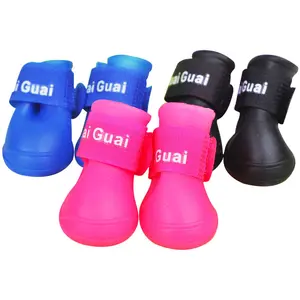 Waterproof Dog Rain Boots – Non-Slip Silicone Paw Protectors (4PCS Set)