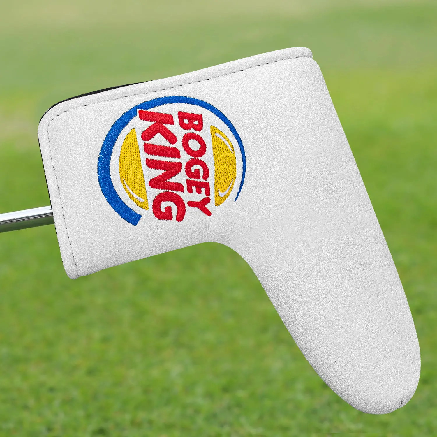 King Design Style Golf Putter Cover, Durable Magic Closure, Protective Club Cover for Outdoor Enthusiasts, Unisex Golf Fashion Accessory, Golf Accessories